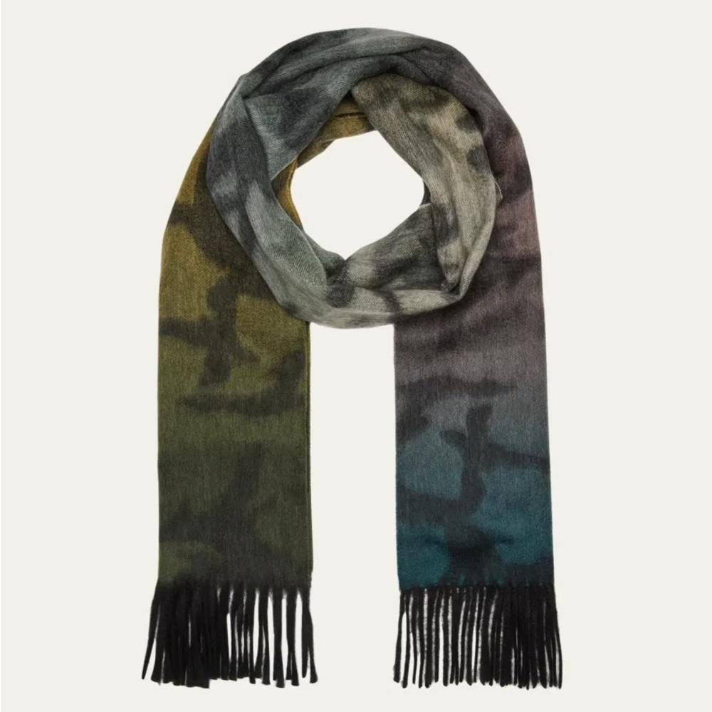 Begg & Co Ombre Camouflage Cashmere Scarf
